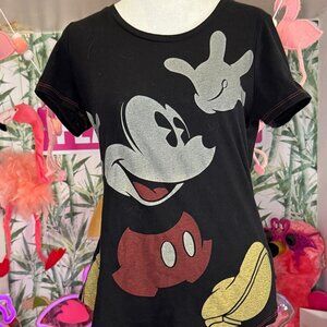 Disney Authentic Mickey Mouse Womens Walt Disney World T Shirt Tee Size S
